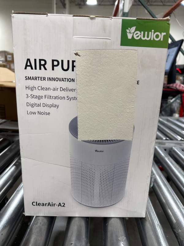 Photo 4 of Air Purifiers, Home Air purifier for Large Room Bedroom Up to 1100ft², VEWIOR H13 True HEPA Air Filter for Pets Smoke Pollen Odor, with Air Quality Monitoring, Auto/Sleep, 6 Timer, Light, Child Lock White