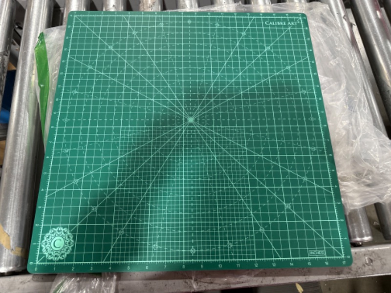 Photo 1 of  Any Table Protection Board Quilt Fabric Doing Crafts Sewing Quilting Projects Rotating Cutter Pad (Green Color)