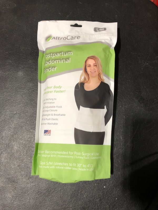 Photo 2 of AltroCare 3-Panel, Postpartum and Post Surgery Abdominal Binder & Belly Band. Size S/M (fits 30" to 45"). Made in USA. Small/Medium (Pack of 1)