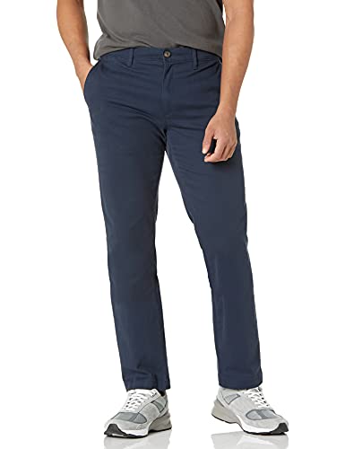 Photo 1 of Amazon Essentials Men's Slim-Fit Casual Stretch Khaki, Navy, 38W X 32L