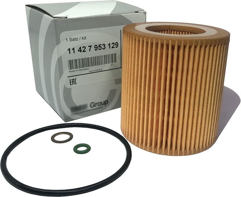 Photo 1 of 11427953129 Genuine Replacement for BMW Oil Filter Element Set Fits F22 F23 F30 F34 228i 320i 328i 428i 428i Gran Coupe 528i X1 X3 Z4

