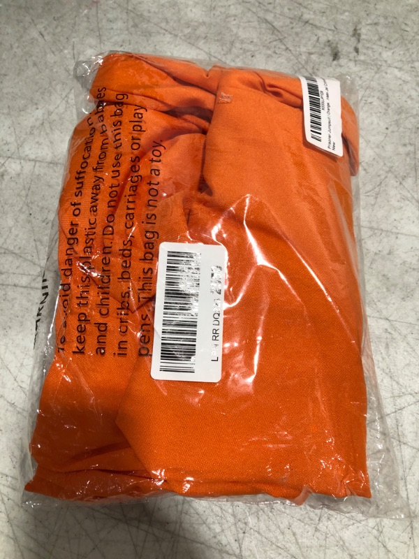 Photo 2 of Ann Arbor T-shirt Co. Prisoner Jumpsuit | Orange Prison Inmate Halloween Costume Unisex Jail Criminal Small Orange