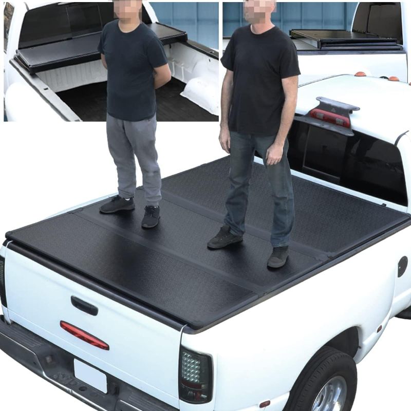 Photo 1 of  TTC-HARD-053 Pickup Truck Bed Top Hard Solid Tri-Fold Tonneau Cover Compatible with 07-21 Toyota Tundra 5ft Bed
