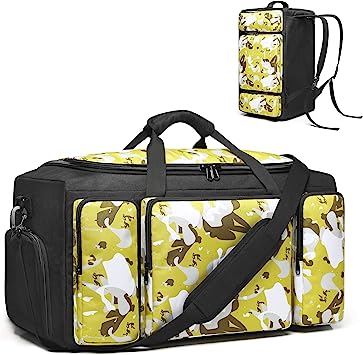 Photo 1 of 4-Way Gym Bags for Men Gym Duffle Bag Sports Duffle Bag Backpack with Shoe Compartment & Wet Pocket 
