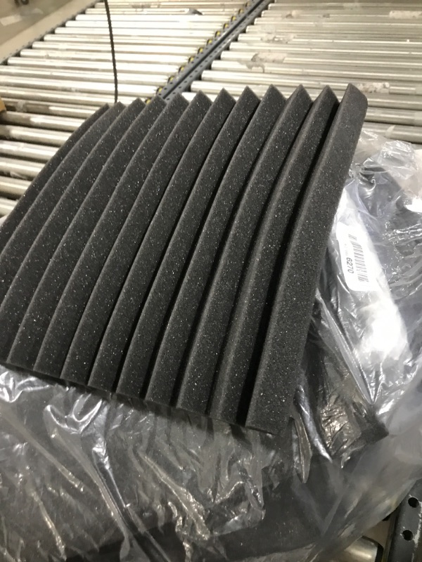 Photo 2 of 24 Pack Acoustic Panels 1 X 12 X 12 Inches - Acoustic Foam - Studio Foam Wedges - High Density Panels - Soundproof Wedges - Charcoal