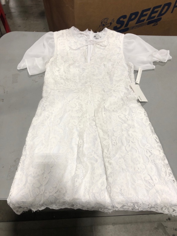 Photo 2 of kensie Women's Spring Lace Dress Medium White