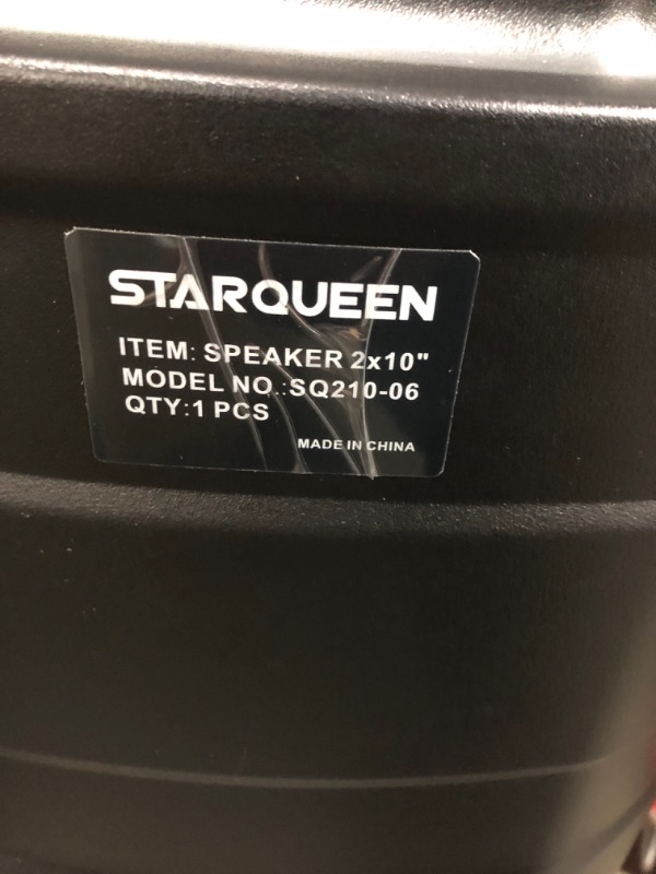 Photo 4 of STARQUEEN Karaoke Machine Speaker for Adults Bluetooth Pa System with Dual 10 inch Woofer Colorful DJ Lights 2 Wireless Microphone Perfect for Party Speech Class