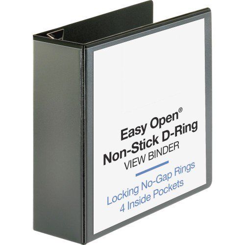 Photo 1 of 5 INCH THREE RING BINDER BLACK