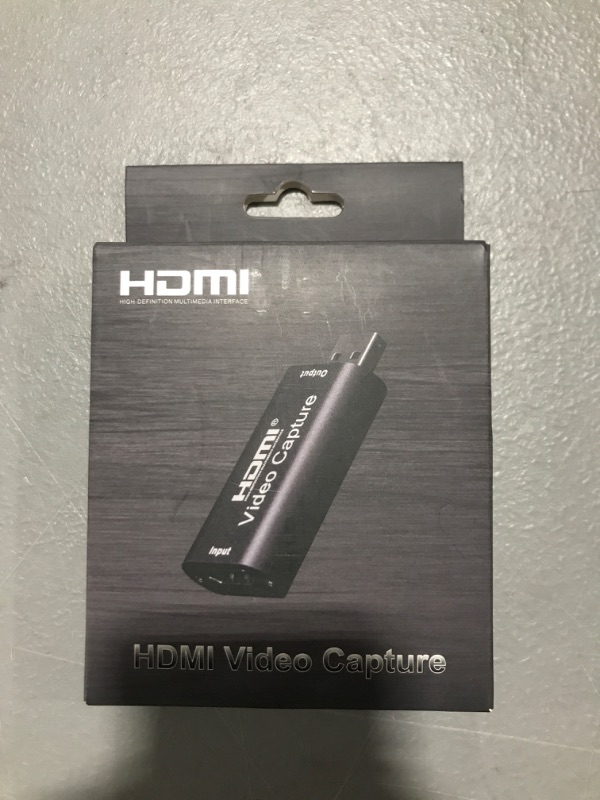 Photo 2 of AMZHRLY 1080P Video Capture Card HDMI to USB Capture Video and Audio Recording via OBS Connect DSLR Camcorder for Game Live, Streaming, Video Conference (8 inch Cable)