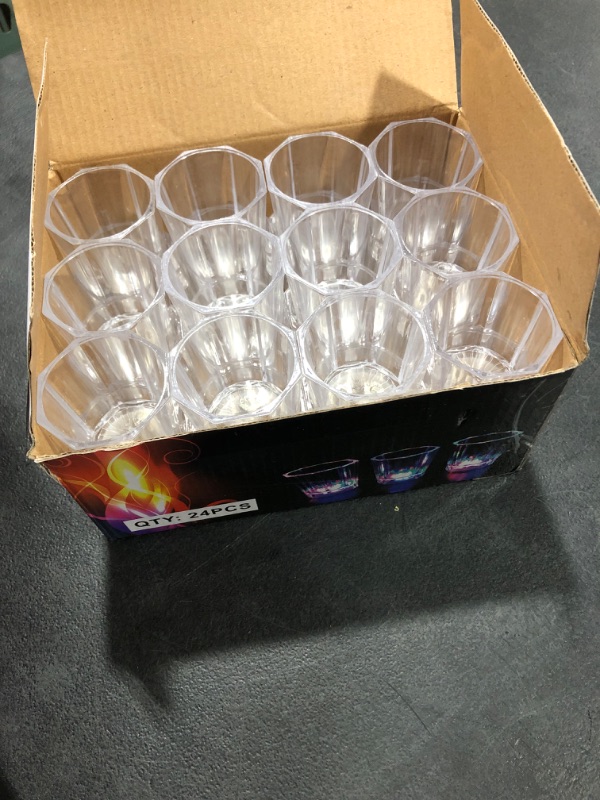 Photo 2 of 24 PCS Light Up Shot Glasses for Party Favors Adults Guests Kids Party Cups Led Shot Glasses Glow in the Dark Party Supplies Birthday Shot Glass Glowing Party Cups for Night Club,Christmas,Halloween
