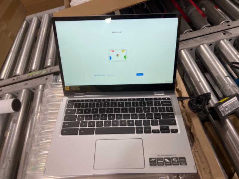 Photo 5 of 2022 Acer Convertible 2-in-1 Chromebook-13inch Frameless FHD IPS Touchscreen, Qualcomm 8-Core Processor, 4GB DDR4 Ram, 64GB eMMC SSD, Webcam, Chrome OS (Renewed) (Silver)