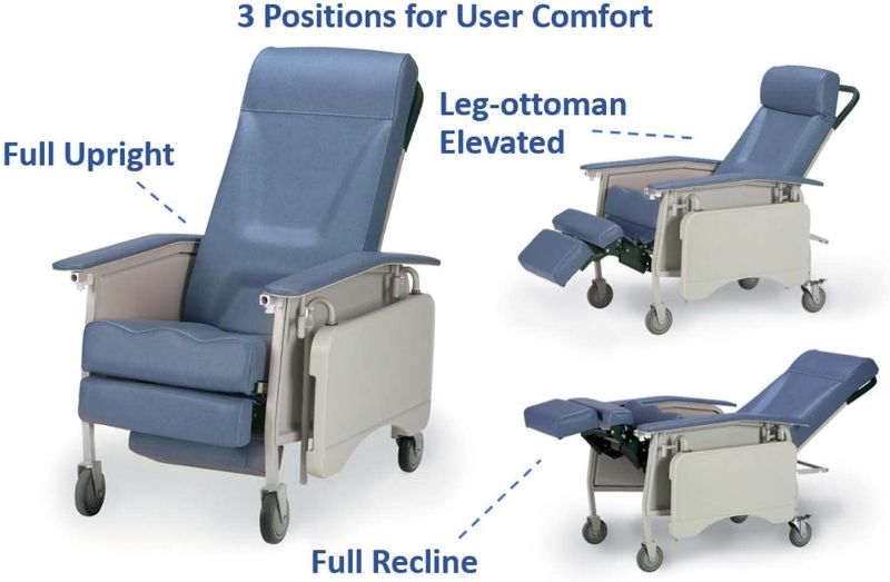 Photo 6 of Invacare Deluxe Three-Position Recliner for Adults with Padding Technology and Lumbar Support
