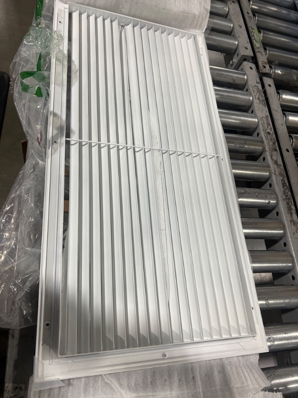 Photo 2 of 30" X 14" Aluminum Return Grille - Easy Air Flow - Linear Bar Grilles [Outer Dimensions: 31.5w X 15.5"h] 30 X 14