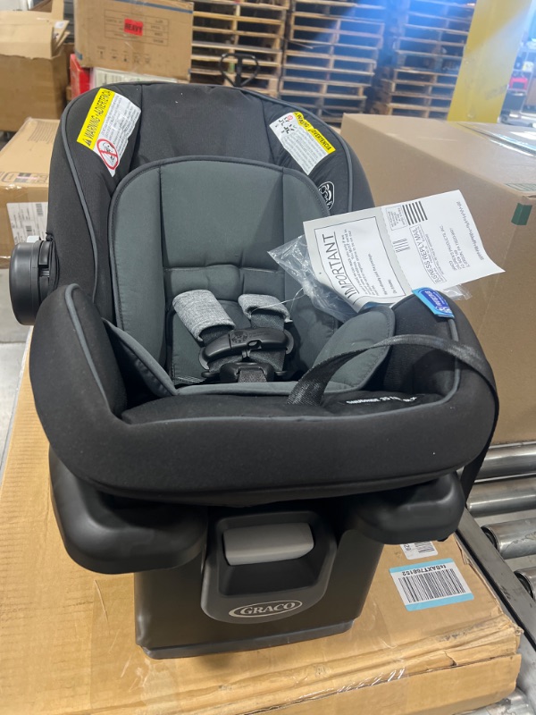 Photo 4 of Graco Modes Pramette Travel System, Includes Baby Stroller with True Pram Mode, Reversible Seat, One Hand Fold, Extra Storage, Child Tray and SnugRide 35 Infant Car Seat, Ellington Pramette Ellington