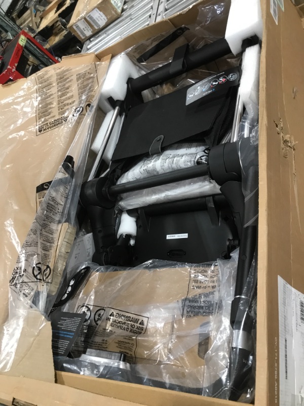 Photo 1 of Cybex E-Priam Chrome Stroller in Black/blue Indigo Blue
