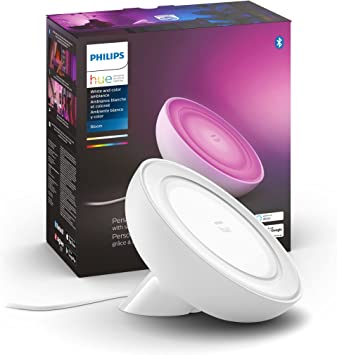 Photo 1 of Philips Hue Bloom White and Color Ambiance Smart Lamp, Works with Amazon Alexa, Apple Homekit and Google Assistant, Bluetooth Compatible, Corded, White
