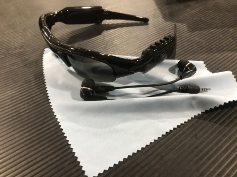 Photo 1 of 5M Pixels Bluetooth Sunglasses with Camera 1080P Support Micro SD Card Expandable to 32GB with Bluetooth + Camera + Video Functions