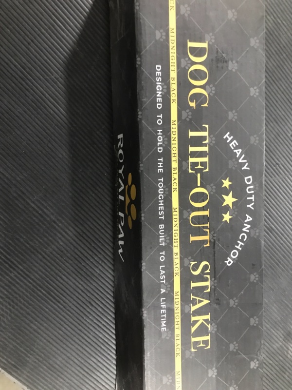 Photo 4 of [New] ROYAL PAW 2023 Dog Tie Out Stake - Heavy Duty Dog Anchor for Large Dogs up to 210 lbs, Dog Stake for Yard, Dog Tether, and Dog Run | Use Any Dog Tie Out Cable or Dog Leash (B1-Midnight Black) Medium/Large/XL B1-Midnight Black (Original)