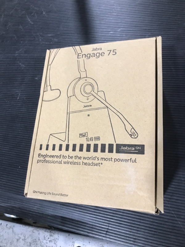 Photo 4 of Jabra Engage 75 Wireless Headset, Mono – Telephone Headset with Industry-Leading Wireless Performance, Advanced Noise-Cancelling Microphone, Call Center Headset with All Day Battery Life