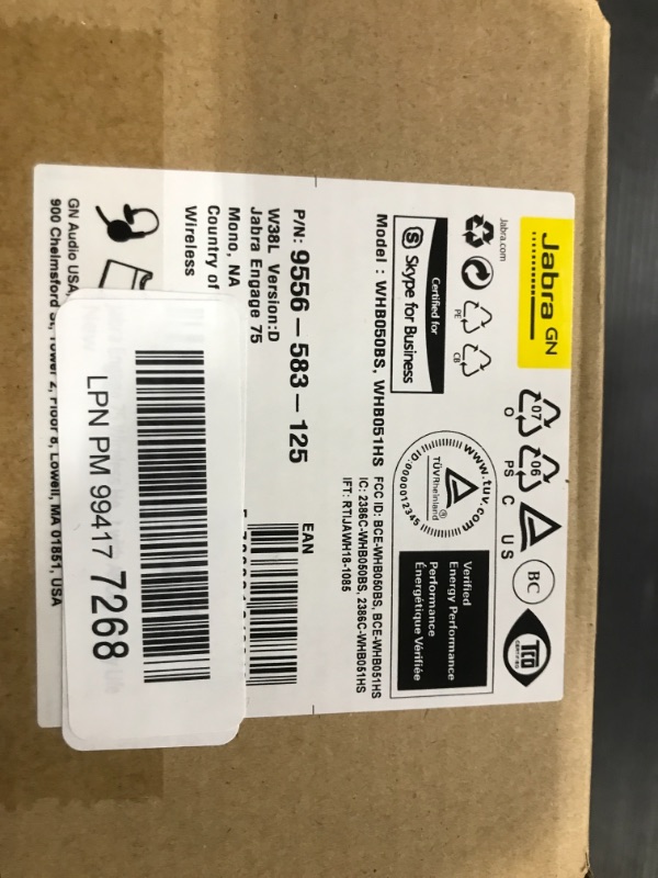 Photo 5 of Jabra Engage 75 Wireless Headset, Mono – Telephone Headset with Industry-Leading Wireless Performance, Advanced Noise-Cancelling Microphone, Call Center Headset with All Day Battery Life