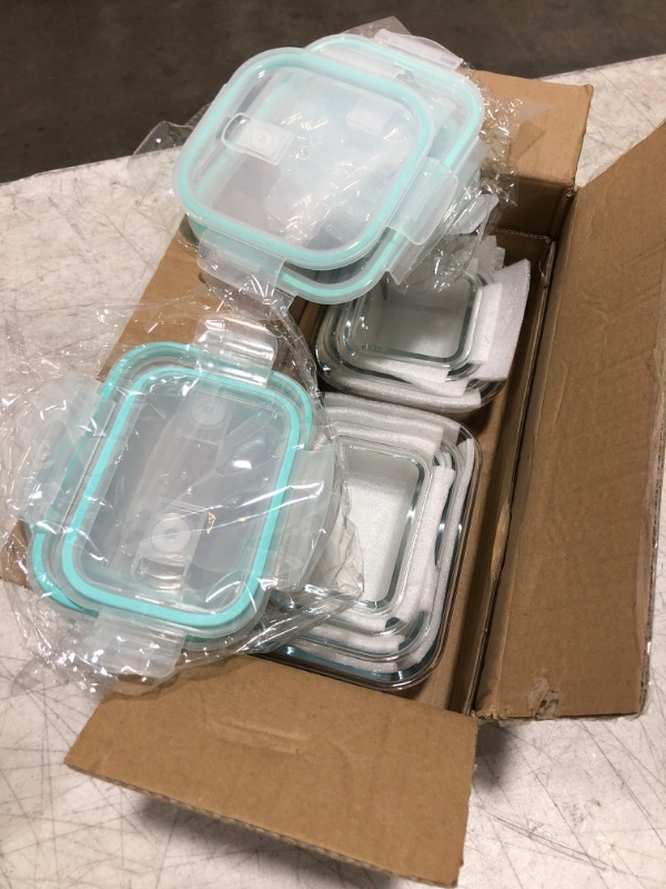 Photo 2 of 8 Pack Glass Food Storage Containers with Lids, Vtopmart Glass Meal Prep Containers, Airtight Glass Bento Boxes with Leak Proof Locking Lids, for Microwave, Oven, Freezer and Dishwasher