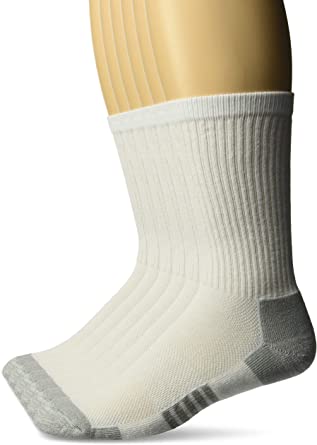 Photo 1 of Amazon Essentials Men's Performance Cotton Cushioned Athletic Crew Socks, 6 Pairs
