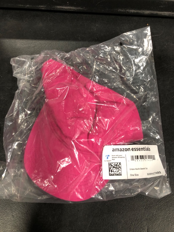 Photo 2 of Amazon Essentials Unisex Baseball Cap One Size Hot Pink