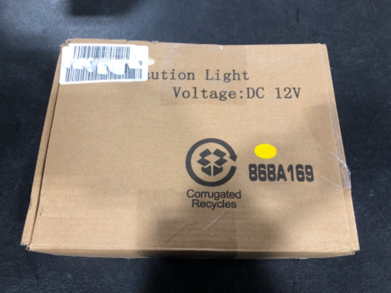 Photo 1 of AT-HAIHAN 4 in 1 Waterproof Surface Mount and Grille Sync Flashing LED Amber Strobe Lights for Trucks Construction Vehicles Safety Car Hazard Warning Lighting 