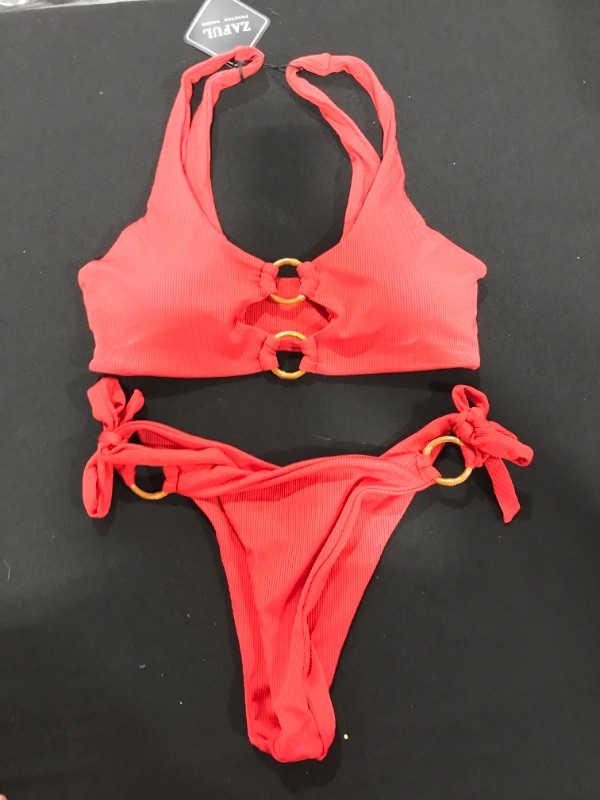 Photo 1 of [Size M] Women's 2 Piece- Red