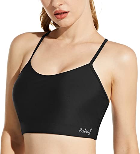 Photo 1 of [Size 2XL] Baleaf SPF50+ Black Athletic Bra