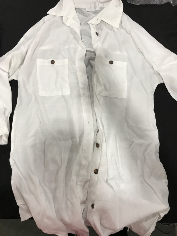 Photo 1 of [Size S] Zoye Chen- White Button Down Shirt