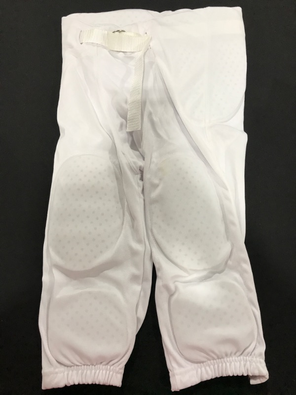 Photo 1 of [Size Youth Large] CHAMPRO Youth Integrated Football Game Pant- White
