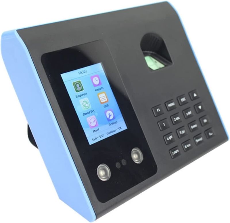 Photo 1 of Time Machine FA-01 Fingerprint Time Clock for Employees Face Recognition Attendance Machine Time Clock for Small and Medium Enterprises (Color : EU, Size : FA01)