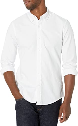 Photo 1 of [Size M] Amazon Essentials Button Down White Long Sleeve Shirt