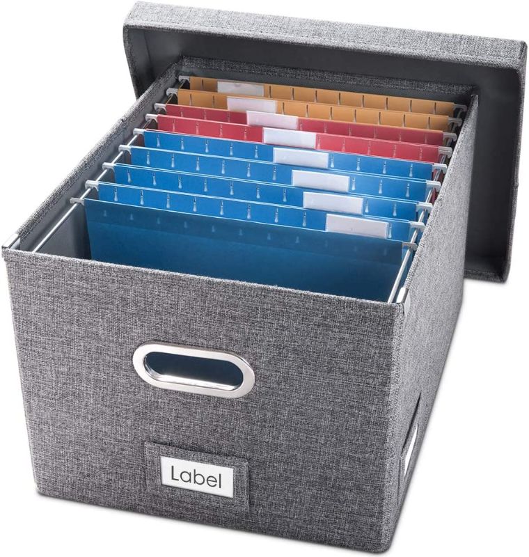 Photo 1 of Prandom File Organizer Box- Grey