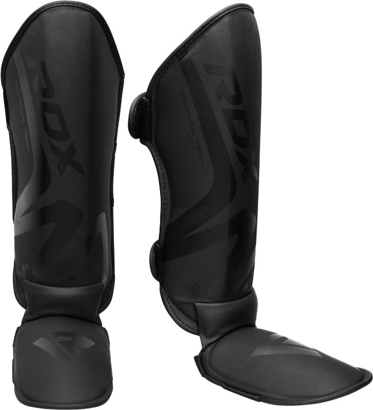 Photo 1 of [Size XL] RDX Shin Guards for Muay Thai, Kickboxing, MMA Training and Fighting, Maya Hide Leather Instep Leg Protector Foam Pads for Martial Arts, Sparring, Protective Gear for BJJ and Boxing
