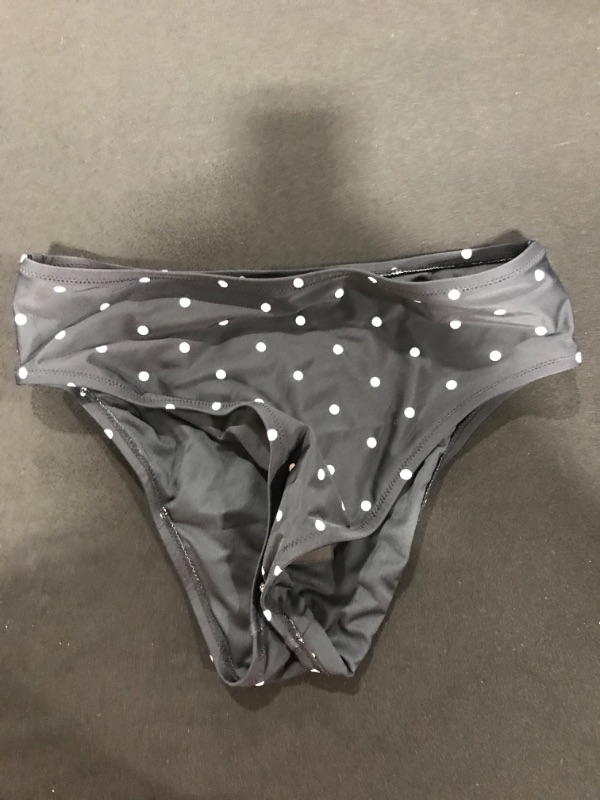 Photo 1 of [Size L] Women's Bikini Bottom- Black and White Polka Dot