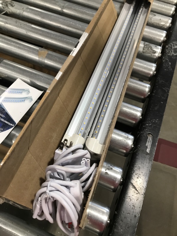 Photo 1 of SHOPLED 3FT LED Shop Light Fixture, 27W 3510LM 5000K Daylight, V Shape, High Output, Linkable, 4 Pack