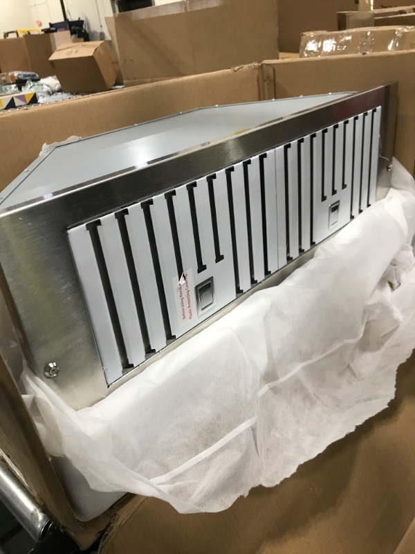 Photo 3 of Range Hood Insert 30 inch,Stainless Steel Kitchen Vent Hood 600CFM,Built-in Kitchen Stove Hood w/Front Button Controls and Front LED Lights