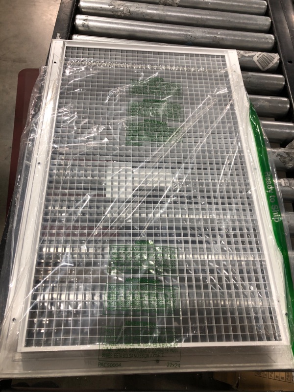 Photo 2 of 28cmx18cm White Steel Fixed BAR grid  Horizontal Filter Grille
