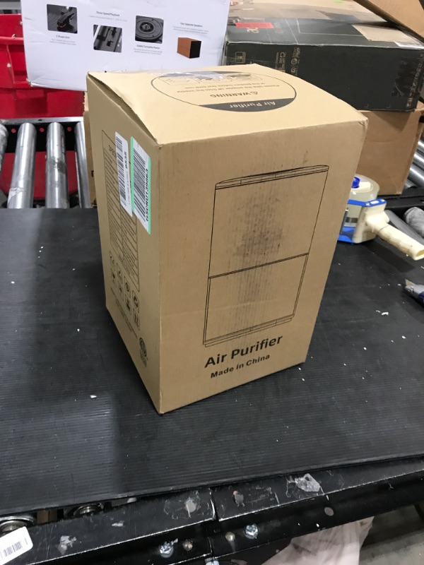 Photo 1 of Cwxwei Air Purifiers for Bedroom Home,Max Up to 825 sq ft,True H13 HEPA Filter,For Pet Dander,Smoke,Odor,Dust,Allergens,Mold,Wildfire Particles.24dB Quiet Air Purifier,Desktop Air Cleaners,SY910 White1