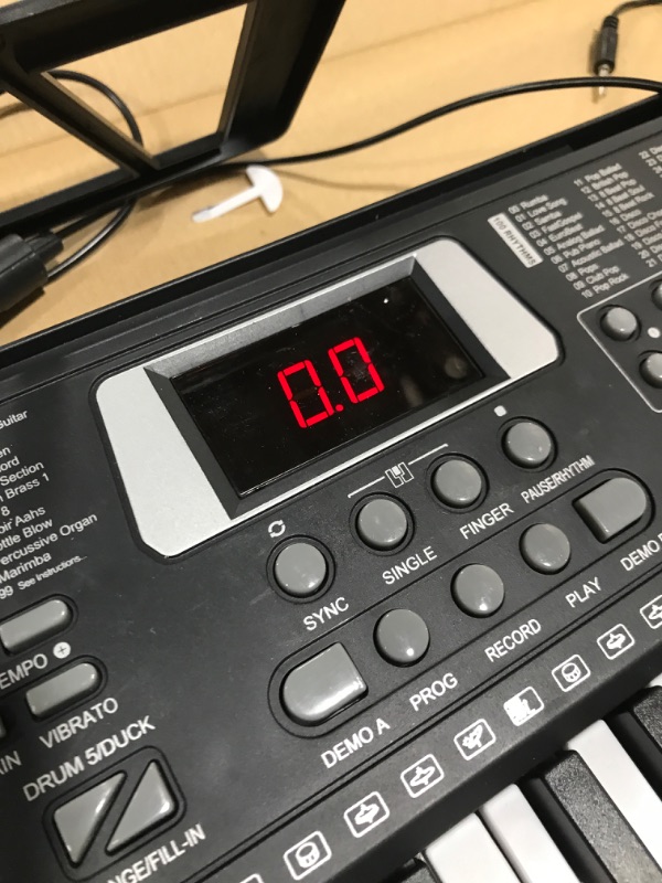 Photo 1 of 61 Keys Keyboard Piano, Camide Electronic Digital Piano with Built-In Speaker Microphone,