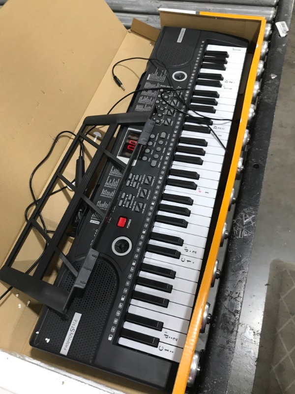 Photo 1 of 61 Keys Keyboard Piano, Camide Electronic Digital Piano with Built-In Speaker Microphone,