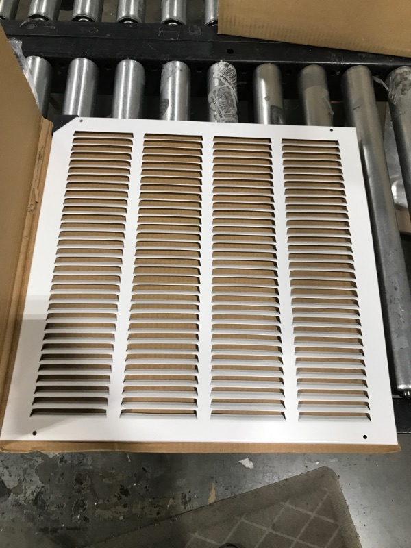 Photo 2 of 16"w X 16"h Steel Return Air Grilles - Sidewall and Ceiling - HVAC Duct Cover - White