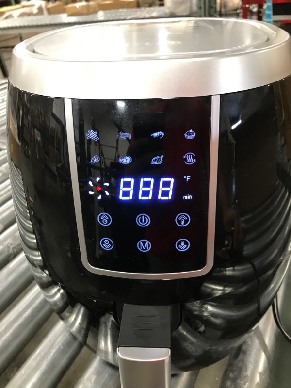 Photo 5 of 6 Qt XL Air Fryer - Large Family Size Greaseless Air Frier by AKYLAR with Digital Temp and Time Control, Customizable 8 in 1 Functions for Frying, Cooking, Roasting, Broiling, with Recipe Book