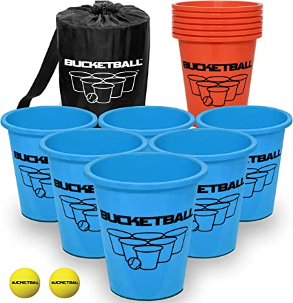 Photo 1 of Bucket Ball | Beach Edition | Ultimate Beach, Pool, Yard, Camping, Tailgate, BBQ, Backyard, Lawn, Water, Wedding, Events, Indoor, Outdoor Game – Best Gift Toy for Boys, Girls, Teens, Adults, Family