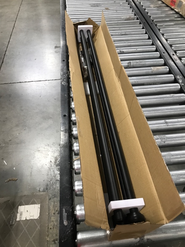 Photo 1 of 1 inch Curtain Rods,Curtain Rods for window 66 to 120,Black Curtain Rod