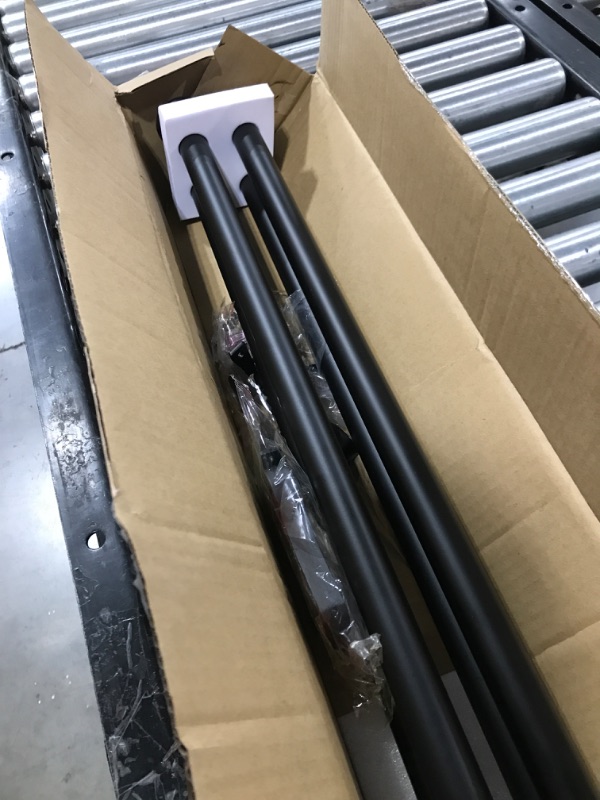 Photo 1 of 1 inch Curtain Rods,Curtain Rods for window 66 to 120,Black Curtain Rod