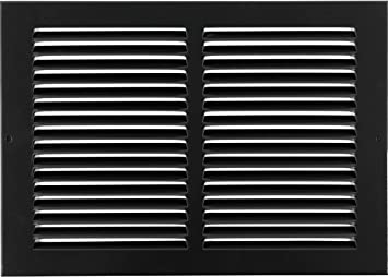 Photo 1 of 4" x 6" Return Air Grille - Sidewall and Ceiling - HVAC Vent Duct Cover Diffuser black

