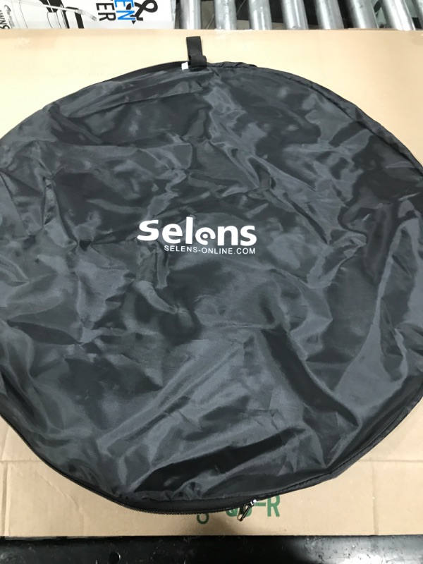 Photo 3 of Selens Black White Backdrop 59x78.7inches Pop Up Collapsible Background with Carrying Bag for YouTube Streaming Photo Studio Portrait Indoor Photography Foldable Pop Out Panel Reversible Backdrop 59x78"/1.5x2m Black White